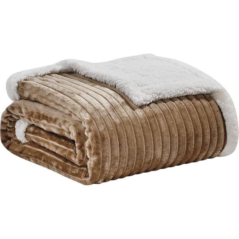Faith, Hope, Love Home Décor King Size Corduroy Oversized Sherpa